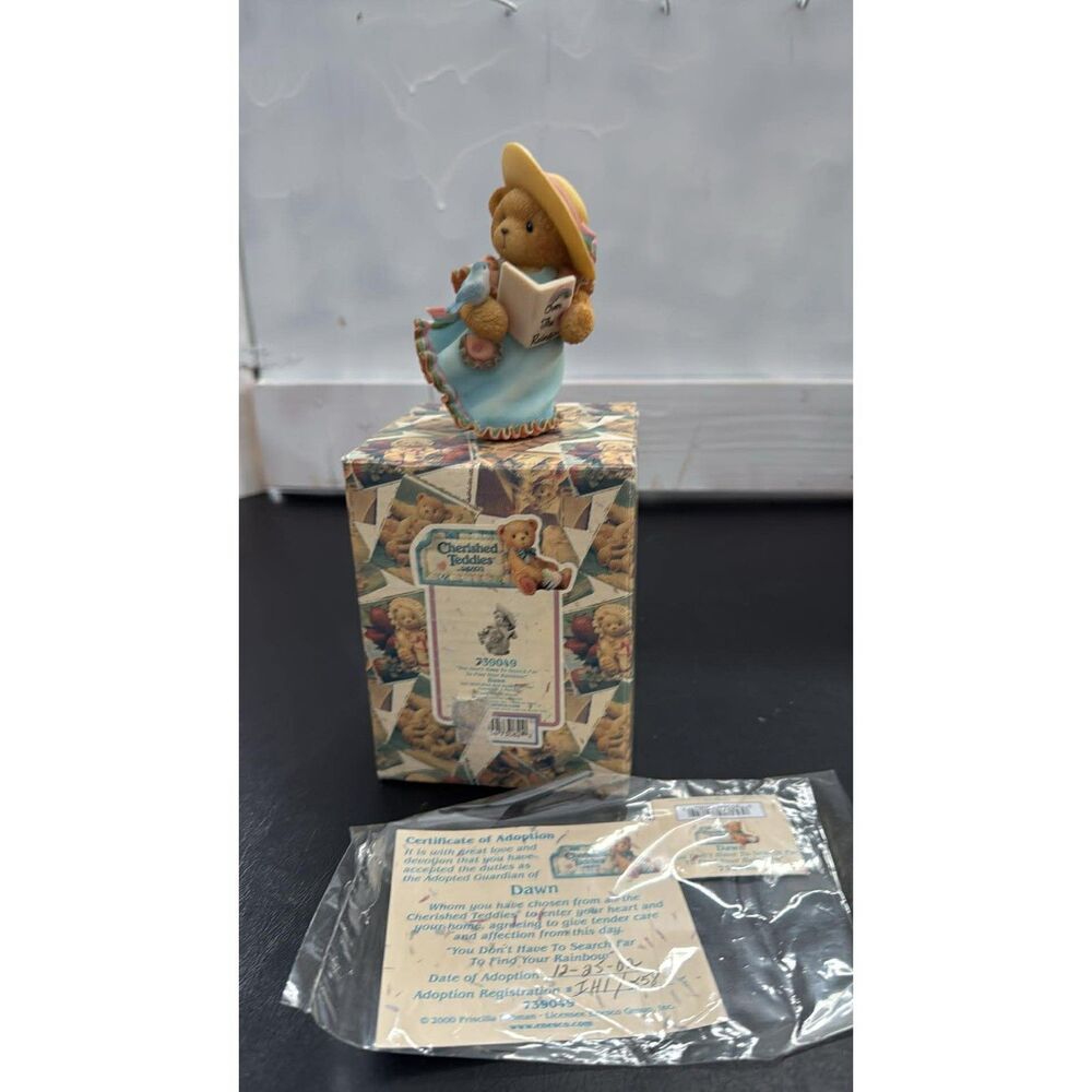 Cherished Teddies Dawn 2000 # 739049 Has Certification of Adoption